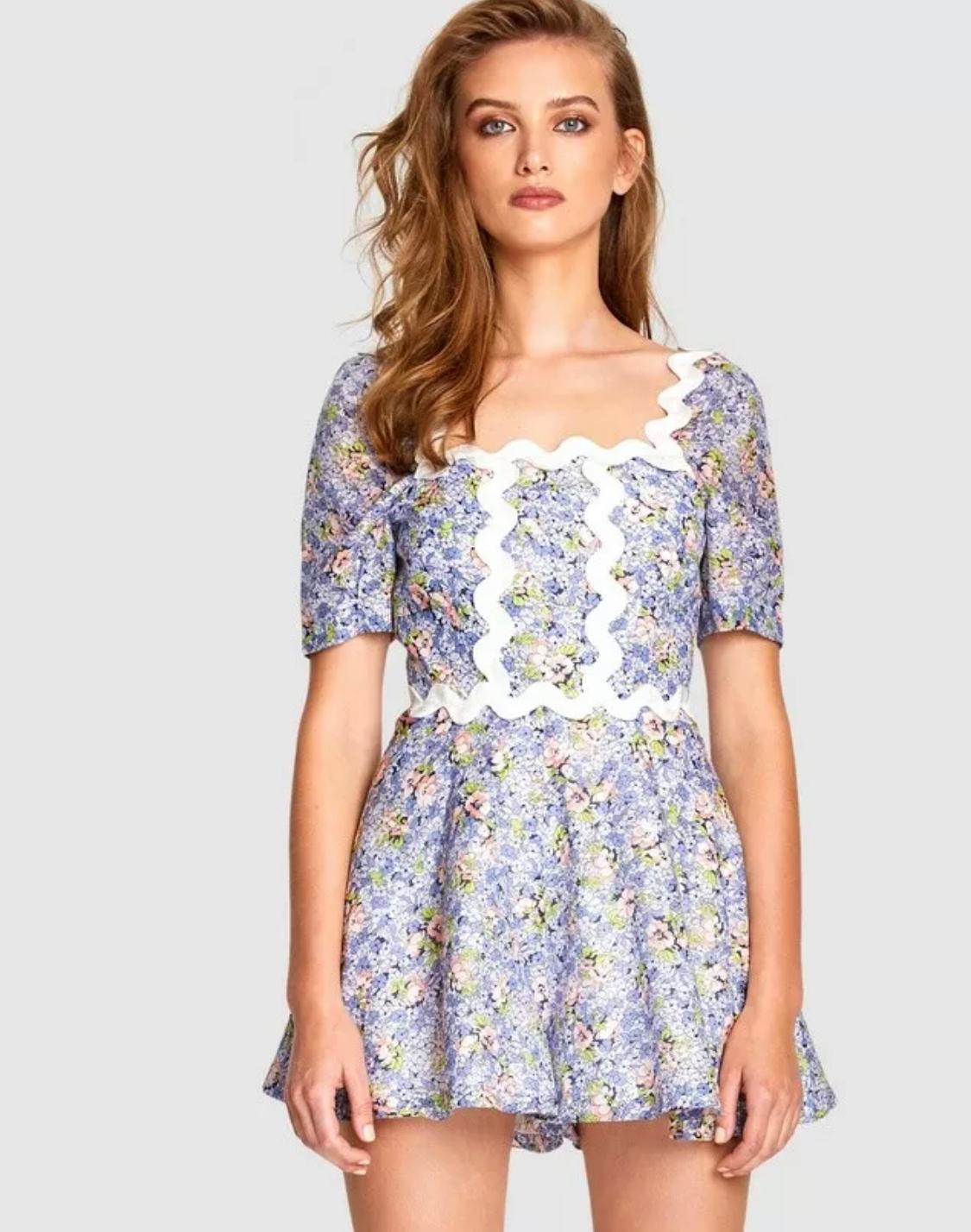Alice McCall Lady Playsuit Blue Size 8 - Image 1