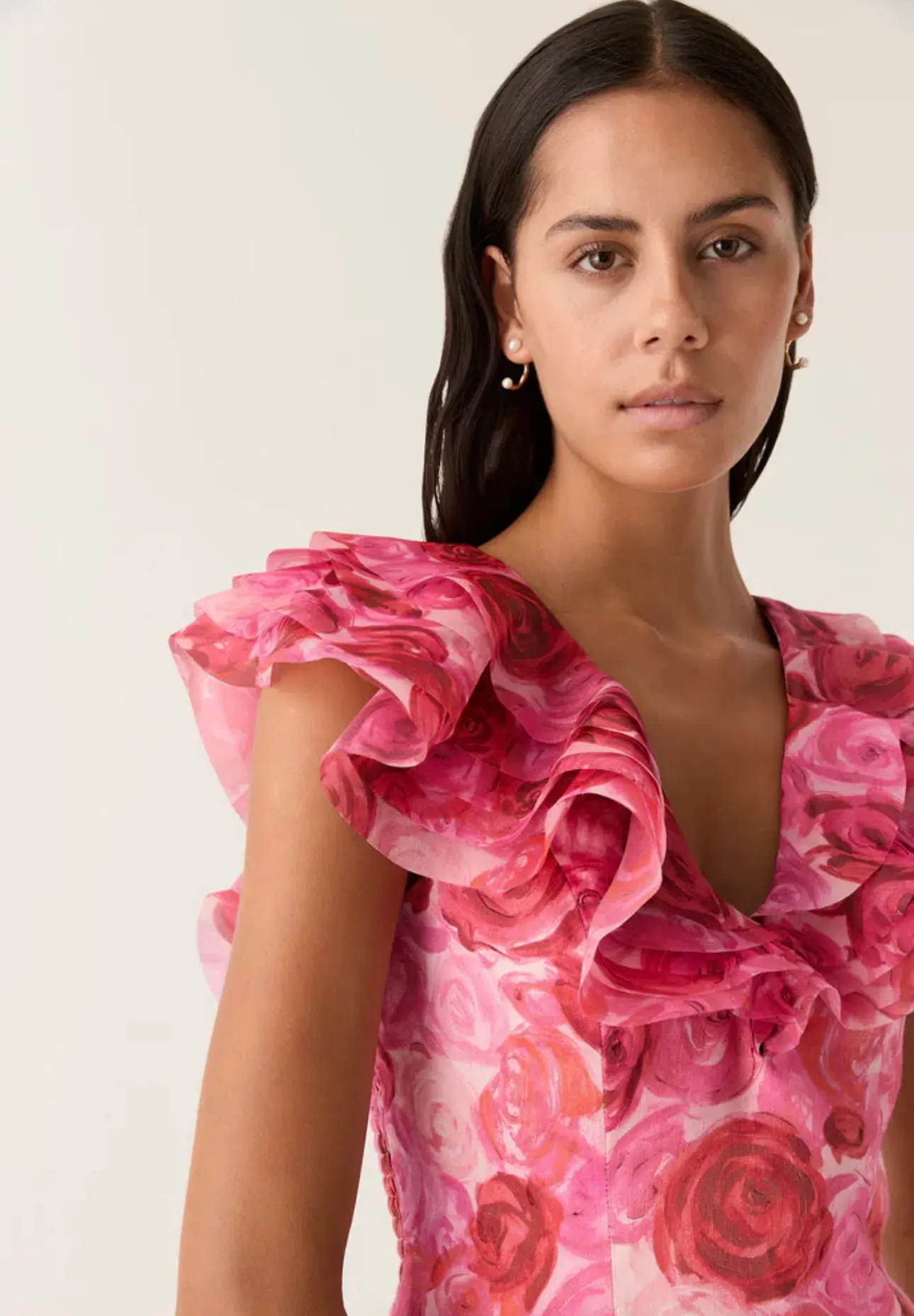 Aje Charmed Punge Mini Dress in Misty Rose Size AU 10 - Image 4