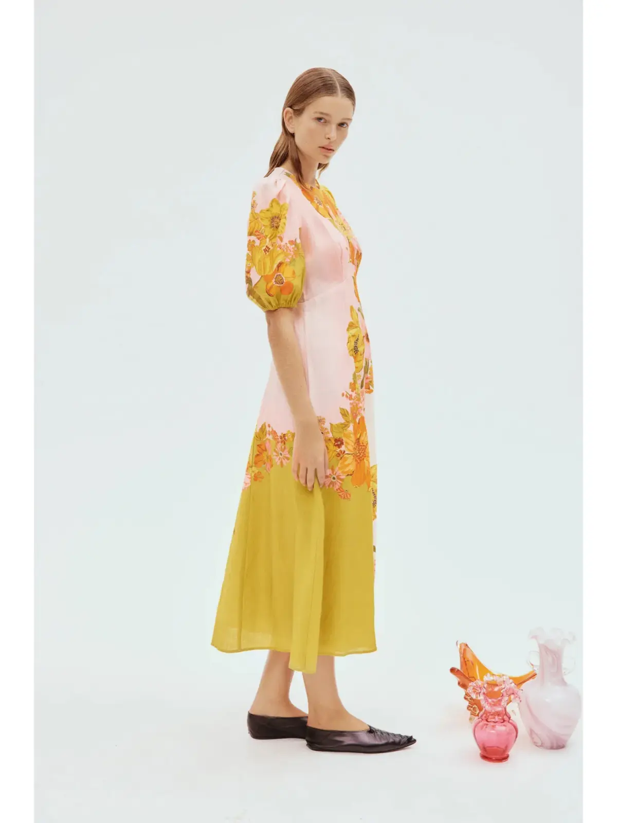 Alemais Silas Midi Dress In Multi Size AU 10 - Image 3