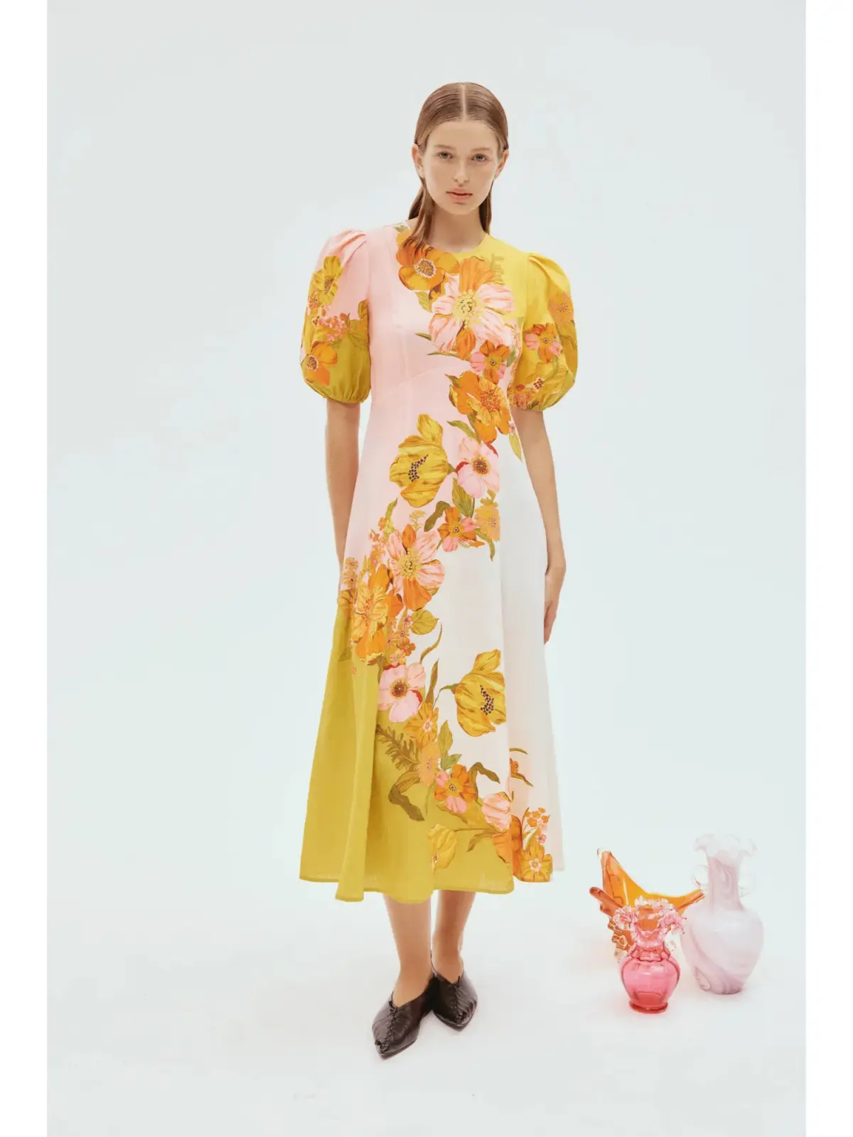 Alemais Silas Midi Dress In Multi Size AU 10 - Image 1