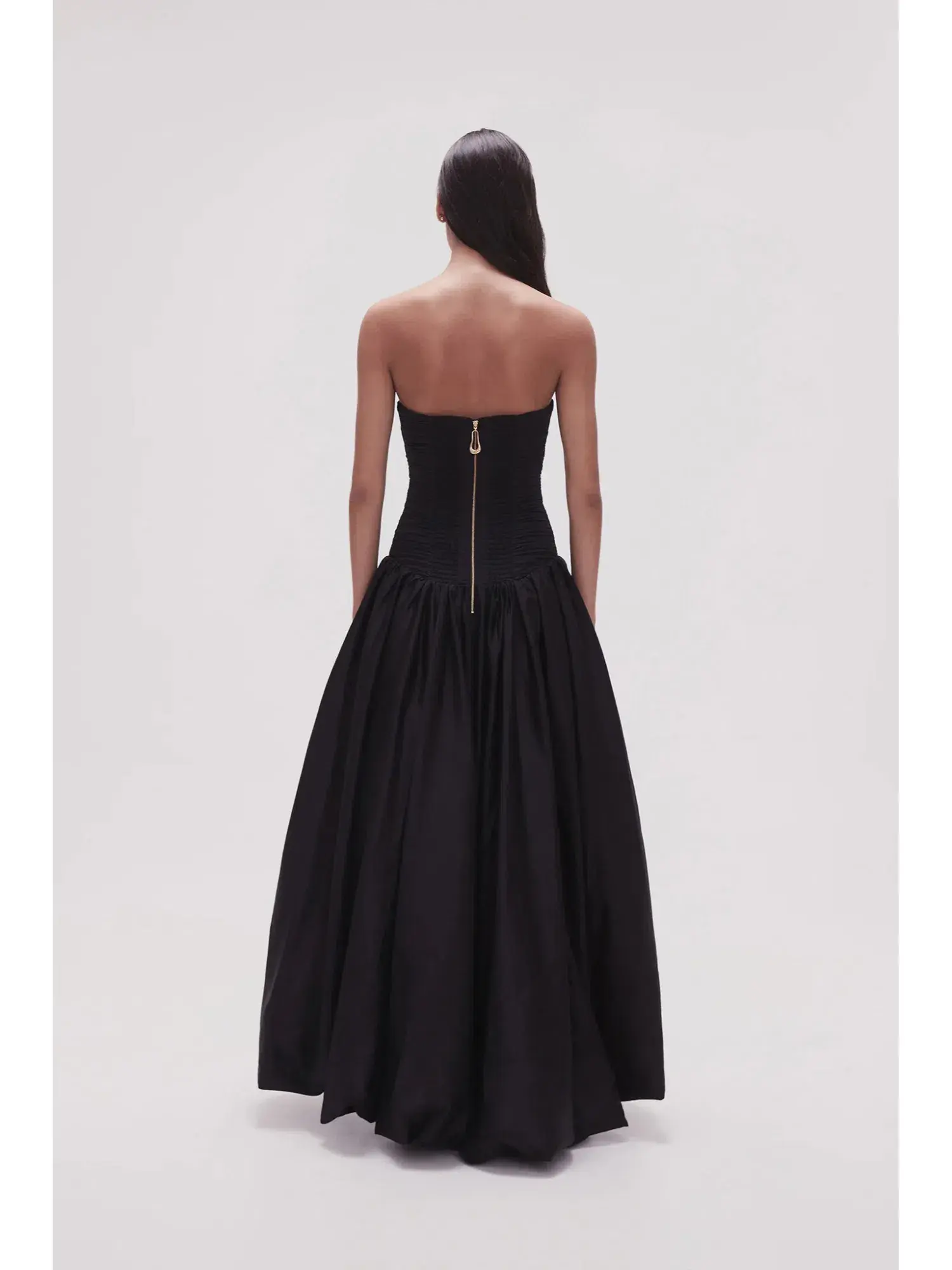 Aje Violette Bubble Hem Maxi Dress Black Size AU 12 - Image 2