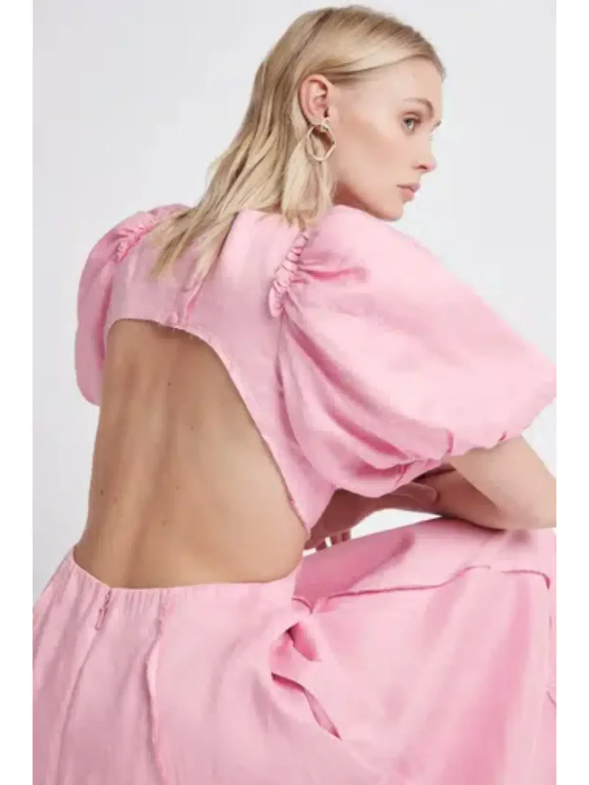 Aje Serendipity Cut Out Dress Pink Musk Size AU 8  - Image 3