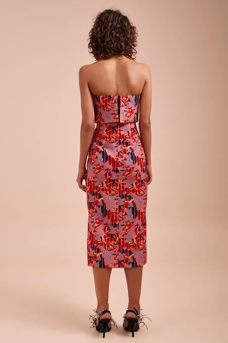 C/MEO Collective Entice Midi Dress Floral Size 6 - Image 4