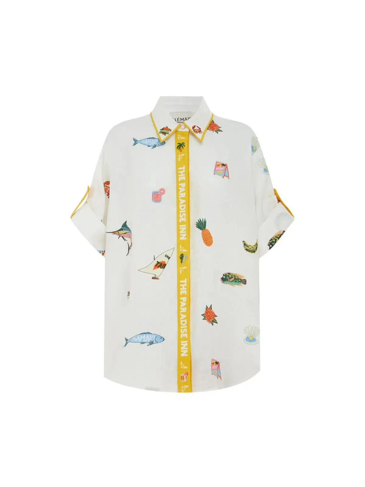 Alemais Blue Marlin Embroidered Shirt AU 14 and Skirt AU 16 in Print - Image 8