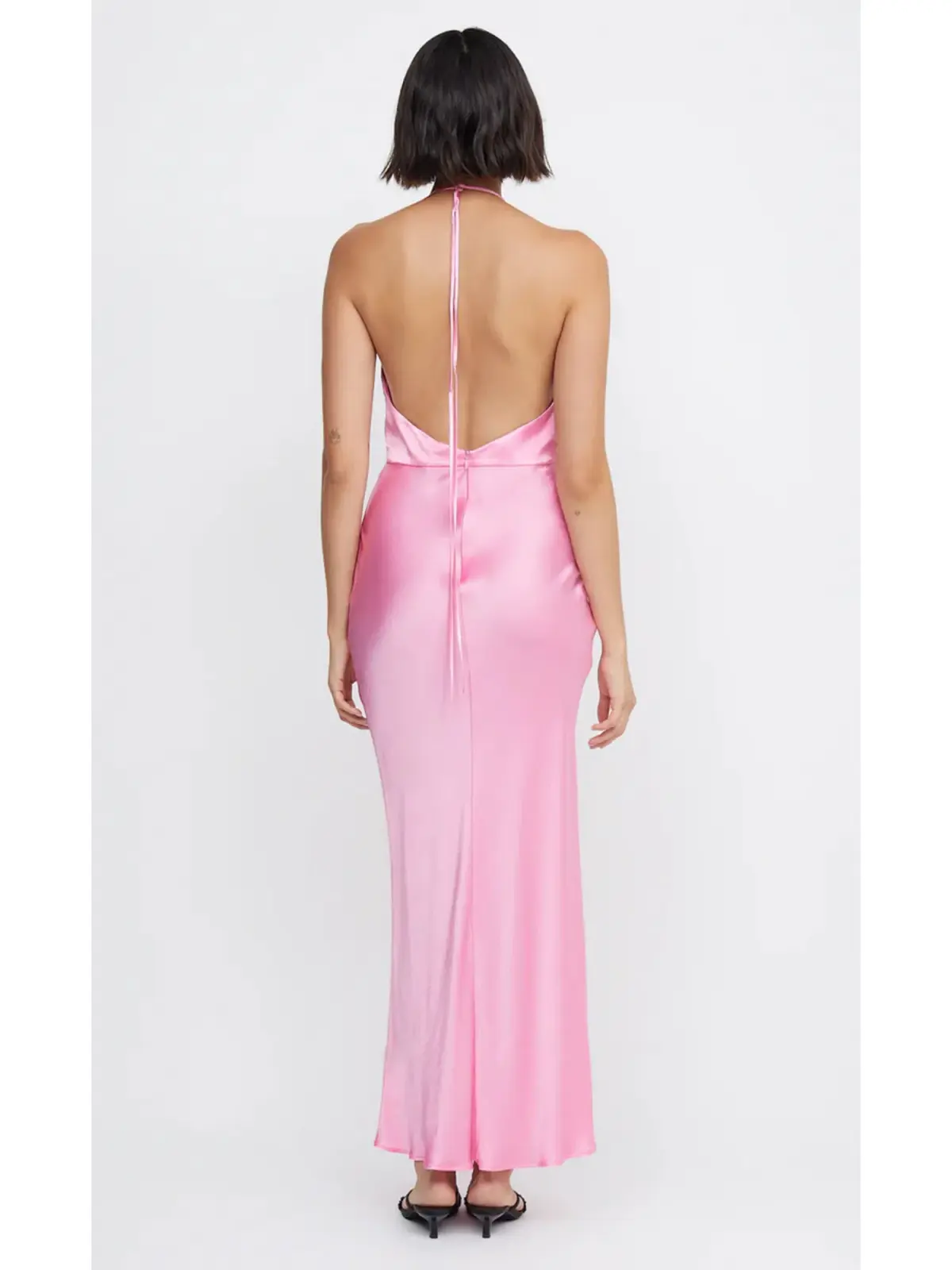 Bec & Bridge Candy Indi Halter Maxi Dress in Pink Size AU 8 - Image 3