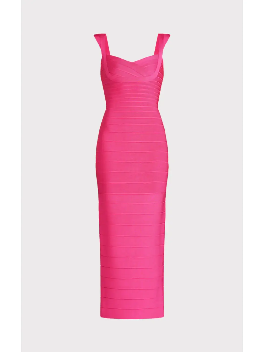 Herve Leger Fluted Bandage Gown in Pink Size Small / AU 8 for rent on The Volte - main image