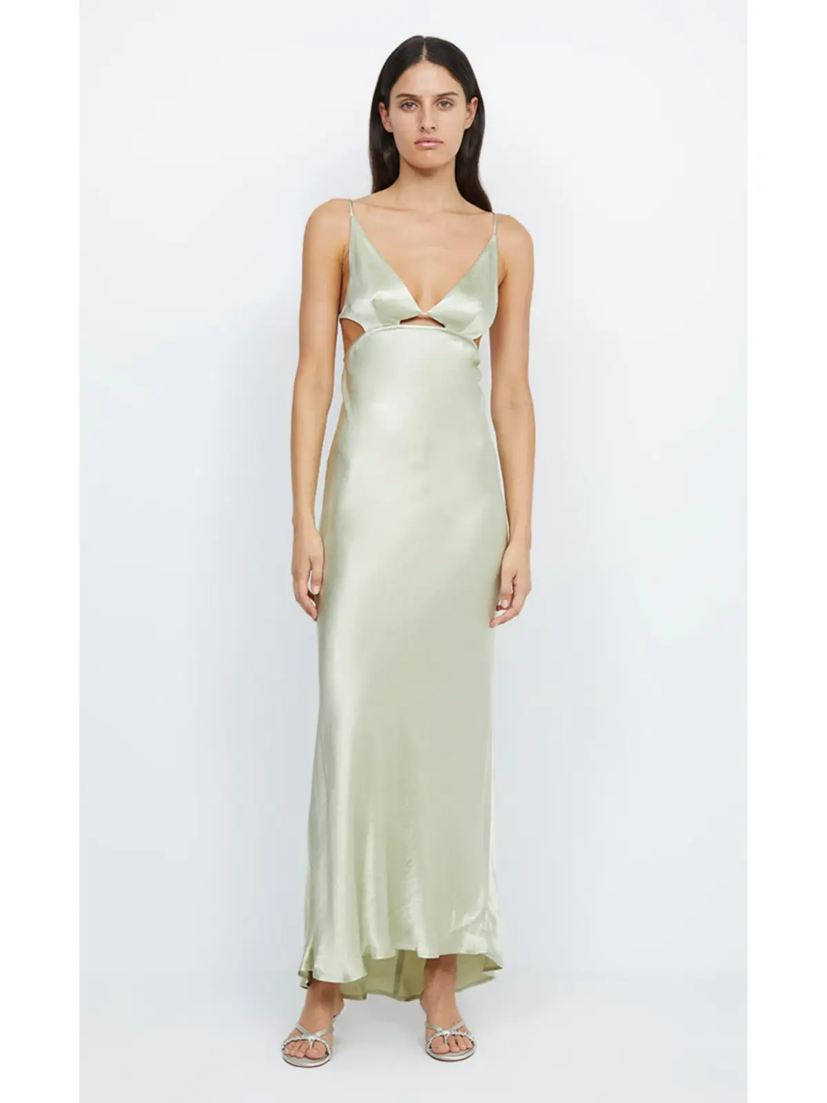 Bec & Bridge Indi Strappy Maxi Dress in Honeydew Size AU 6 - Image 1