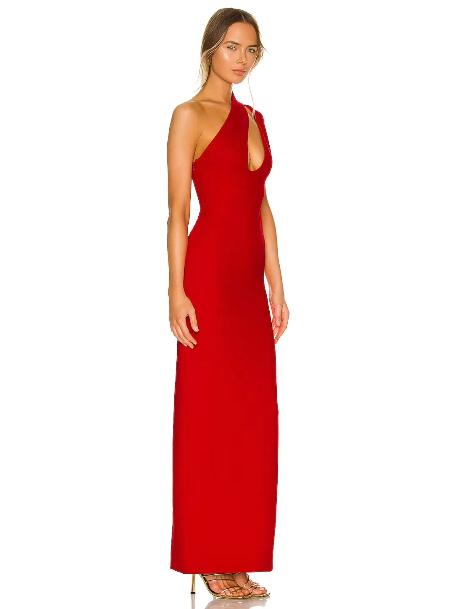 Solace London Krista Maxi Dress in Royal Red Size US 6 / AU 10 - Image 2