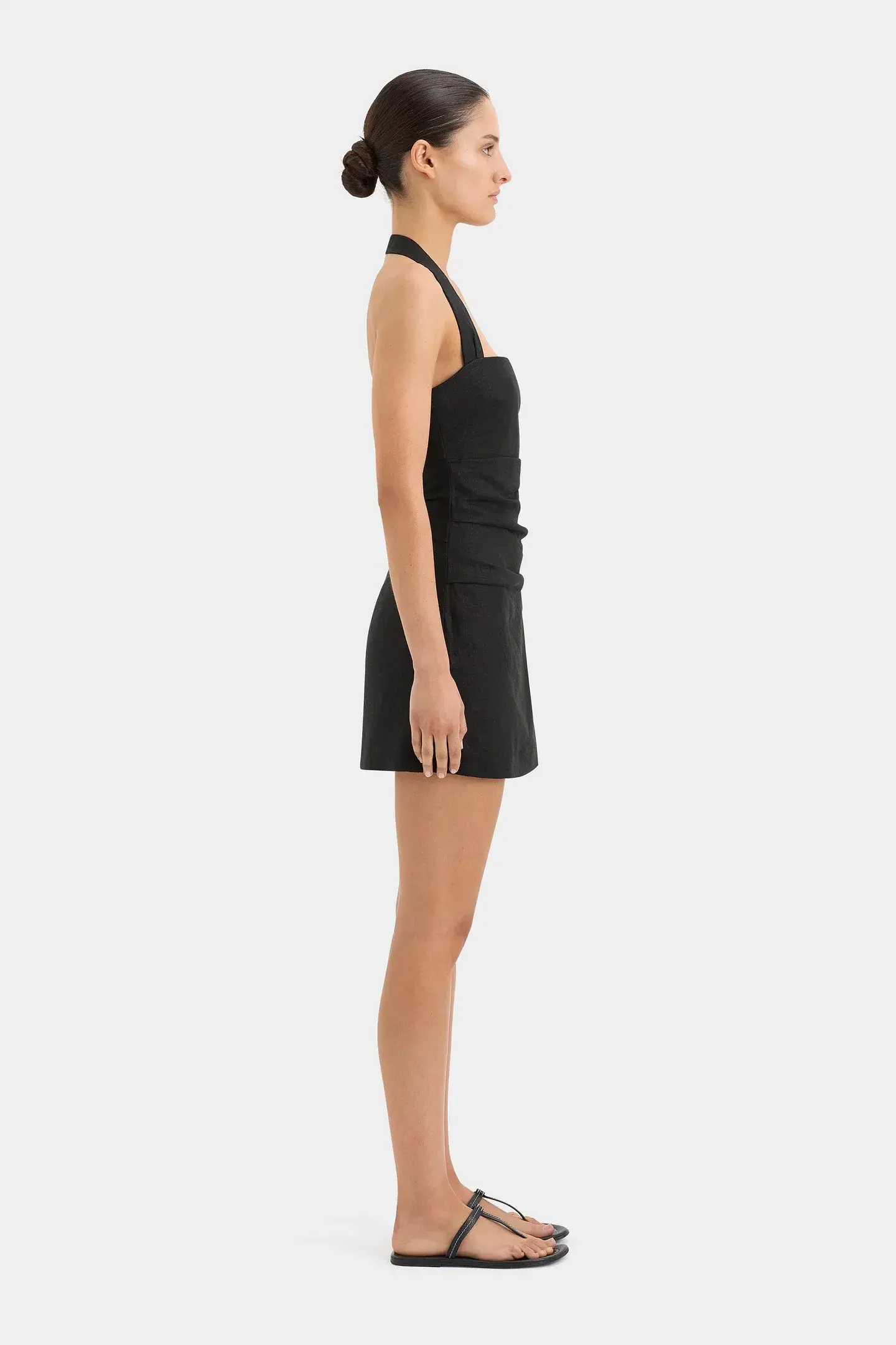 Sir the Label Noemi Halter Mini Dress Black Size 10  - Image 2