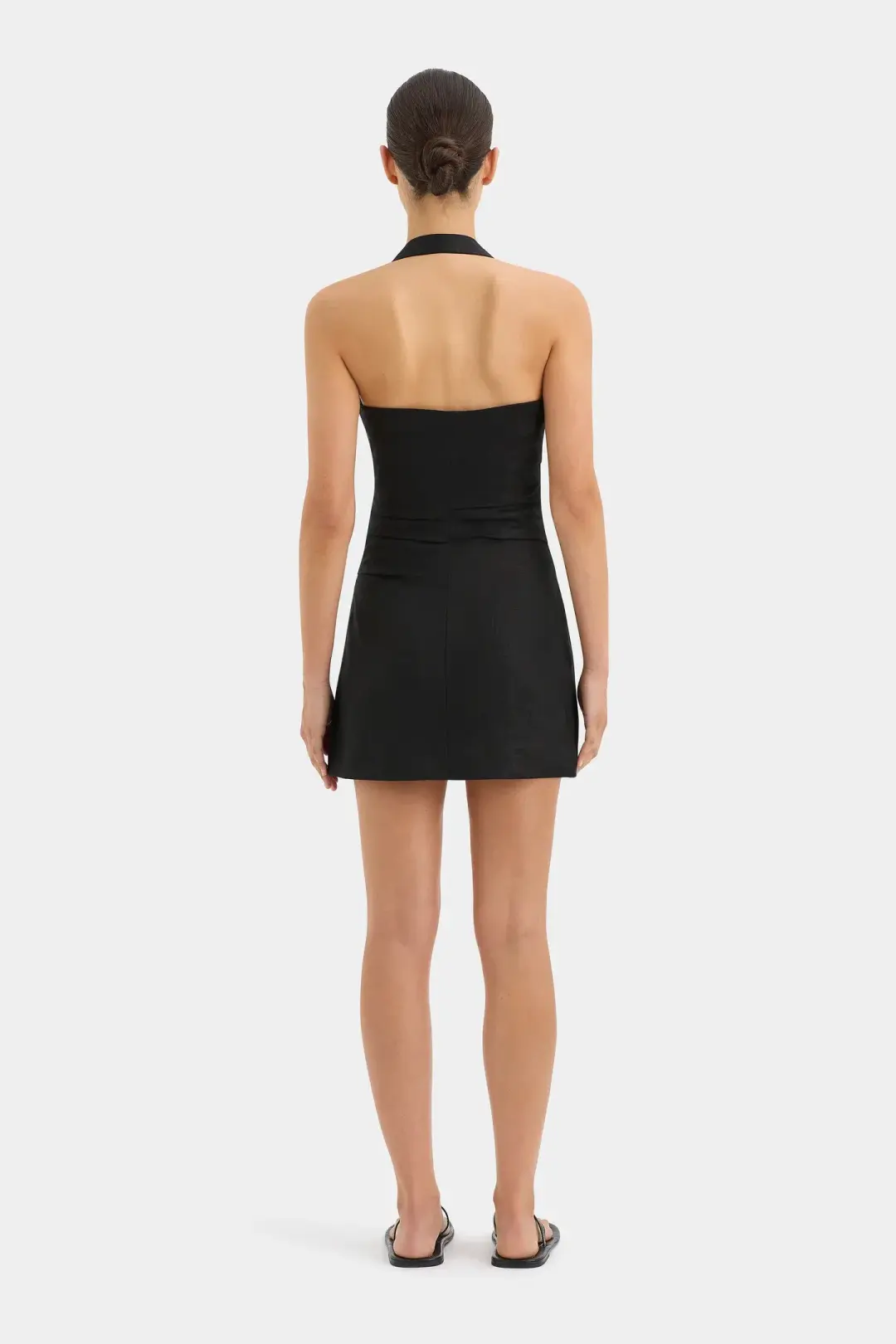 Sir the Label Noemi Halter Mini Dress Black Size 10  for rent on The Volte - main image