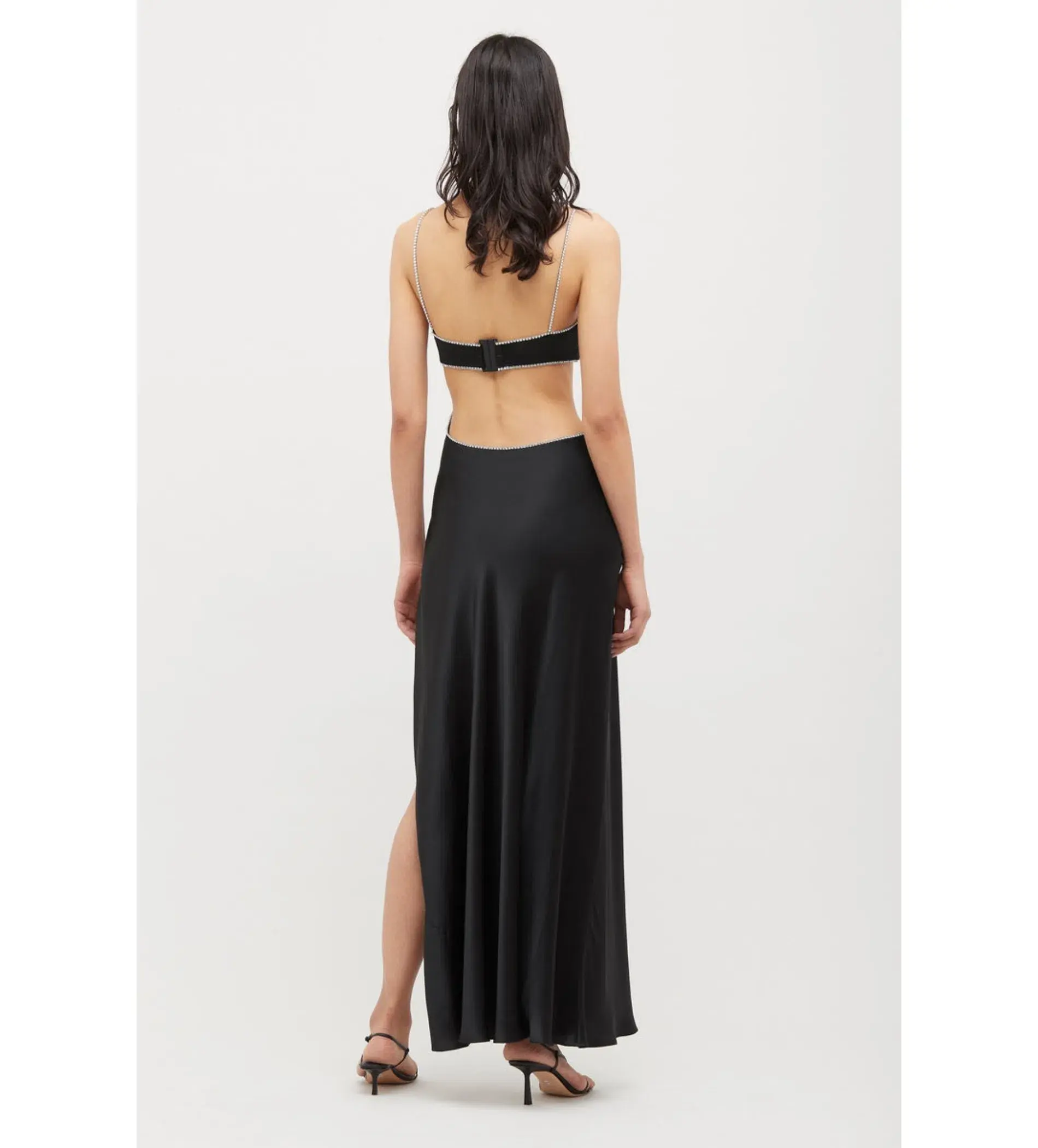 Michael Lo Sordo Symic Crystalline Luna Dress Black Size 8 (Altered) - Image 2