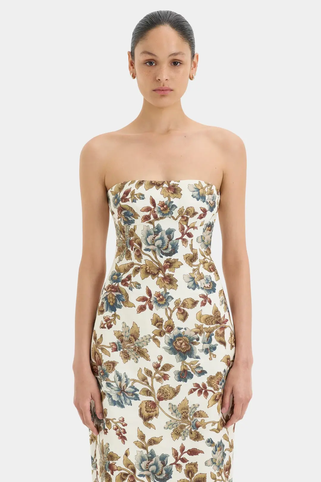 Sir the Label Eleanora Column Dress Viola Print Size 2 /Au 10 for rent on The Volte - main image