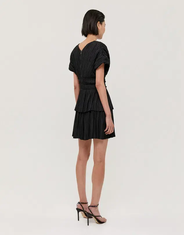 Saba Perle Mini Dress Black Size AU 10 - Image 3