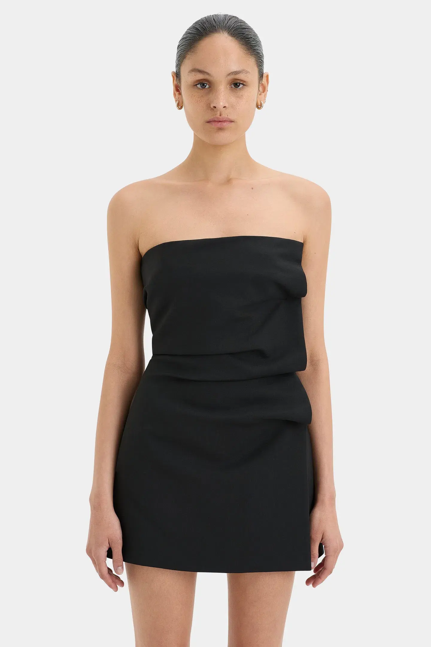 Sir the Label Leonardo Pleated Mini Dress Black Size 2 /Au 10 - Image 2