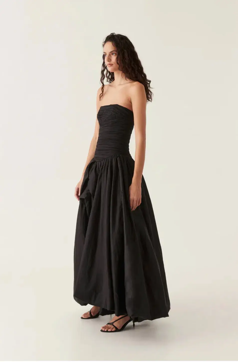 Aje  Violette Bubble Hem Maxi Dress Black Size 10 - Image 1