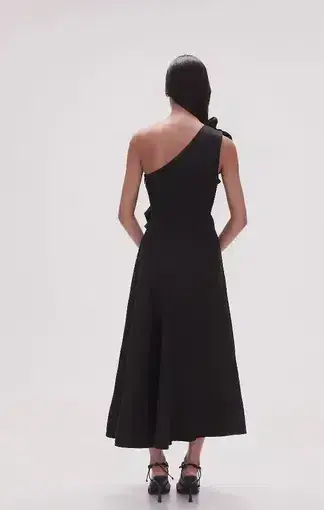 Aje Adelia Ruffle Midi Dress Black Size 10 - Image 3