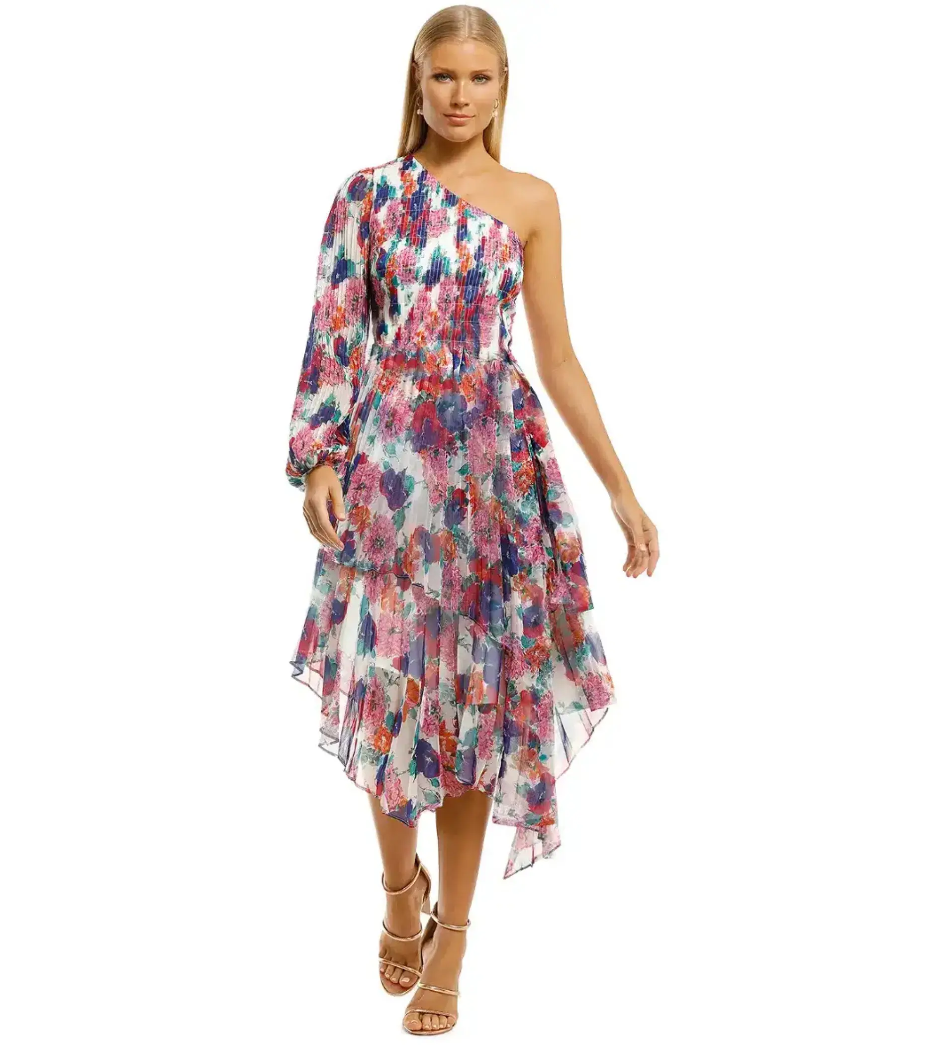 Talulah Always You Midi Dress in Floral Fantasia Print Size 16 - Image 1