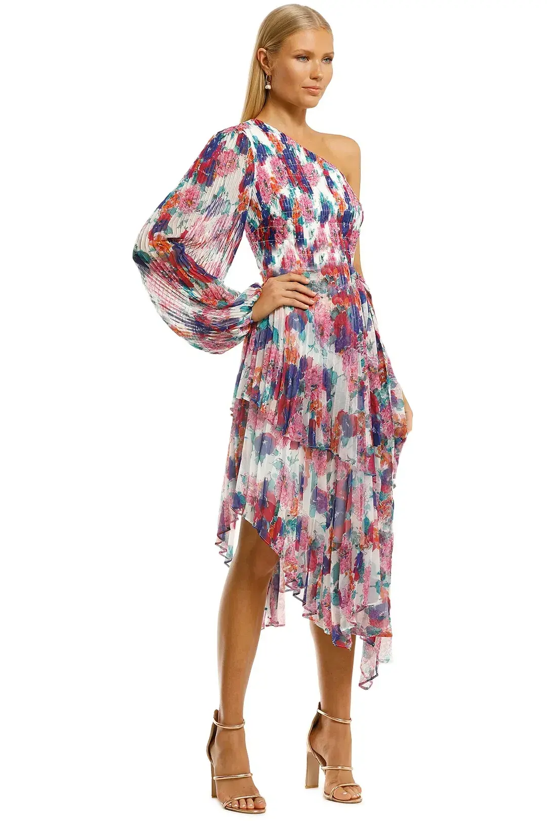 Talulah Always You Midi Dress in Floral Fantasia Print Size 6 for rent on The Volte - main image