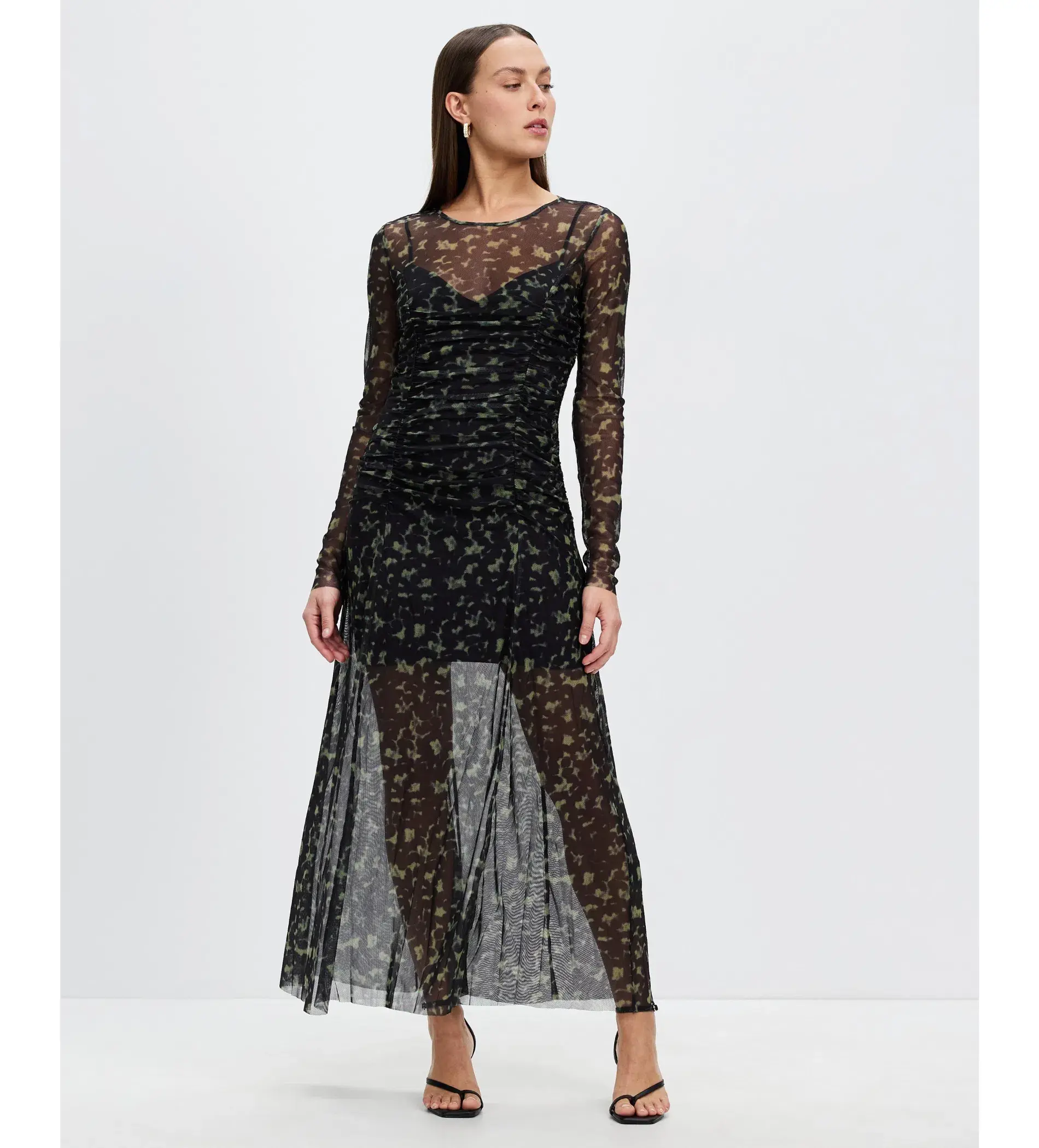 Sass & Bide Skin Deep Long Sleeve Midi Dress Black Size 10 - Image 1