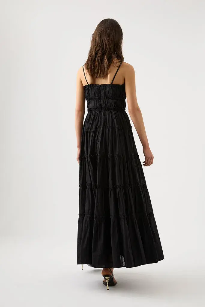 Aje Luna Tiered Maxi Dress Black Size 16  - Image 3