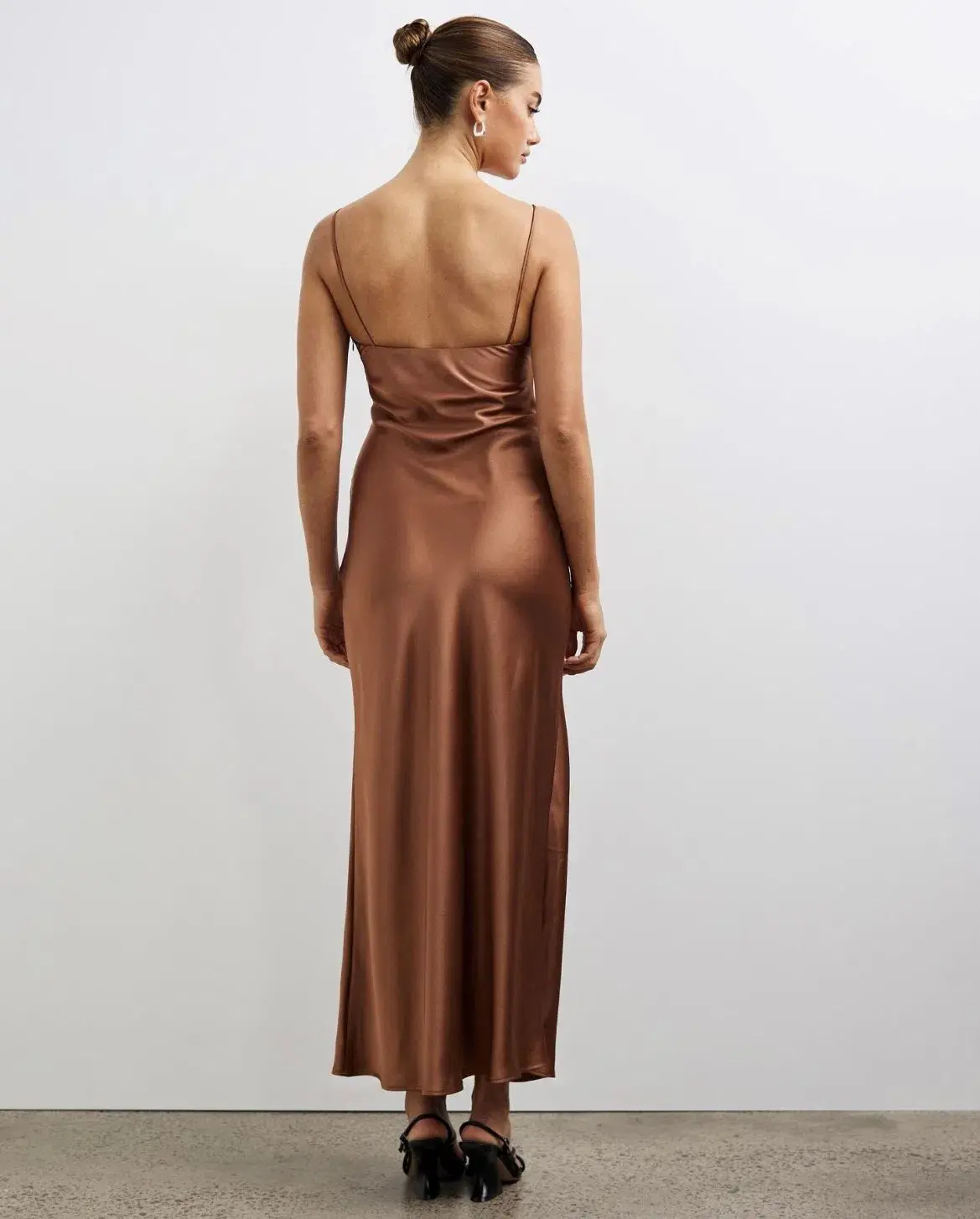 Lover Bronte Maxi Slip Dress Tortoise Size AU 18 - Image 3