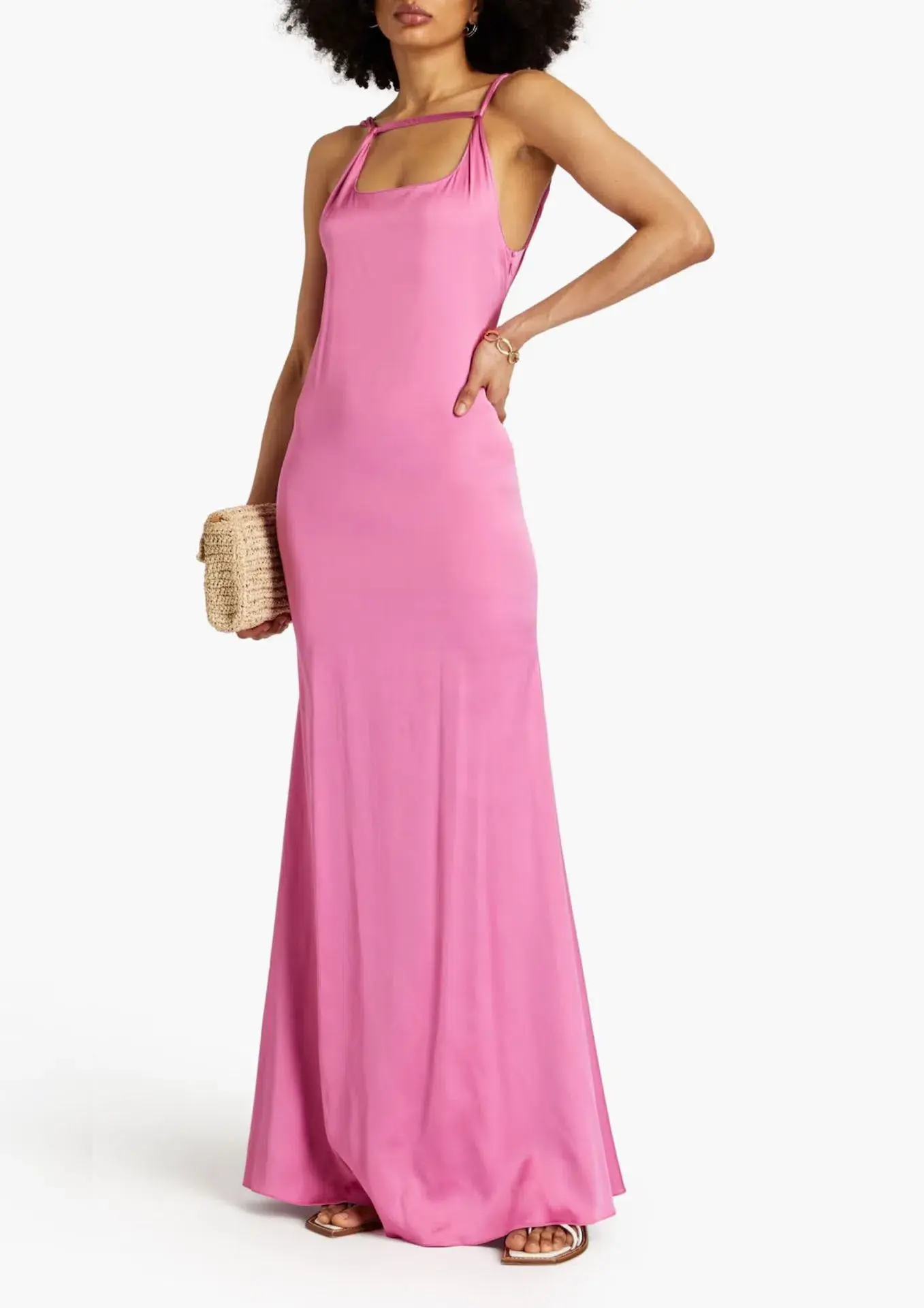 Jaquemus La Robe Mentalo Gown Pink Size FR 38 / AU 10 - Image 1