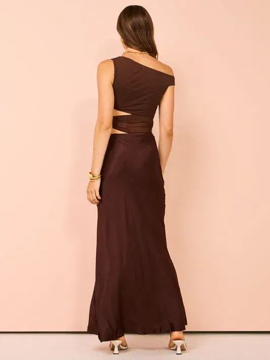Bec & Bridge Ophelia Maxi Dress In Cocoa Size 10 - Image 3