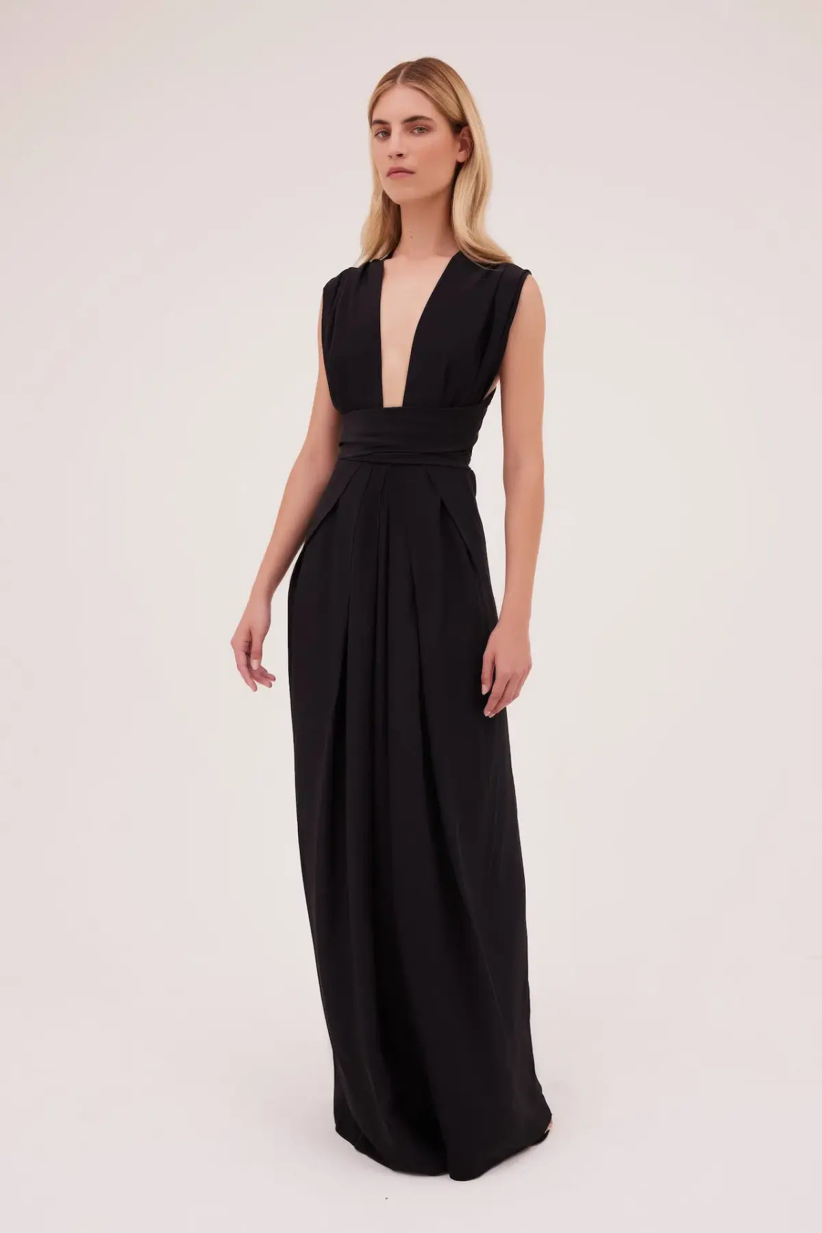 Bianca Spender Silk CDC Ascendant Gown Black Size 0 / AU 6  - Image 1