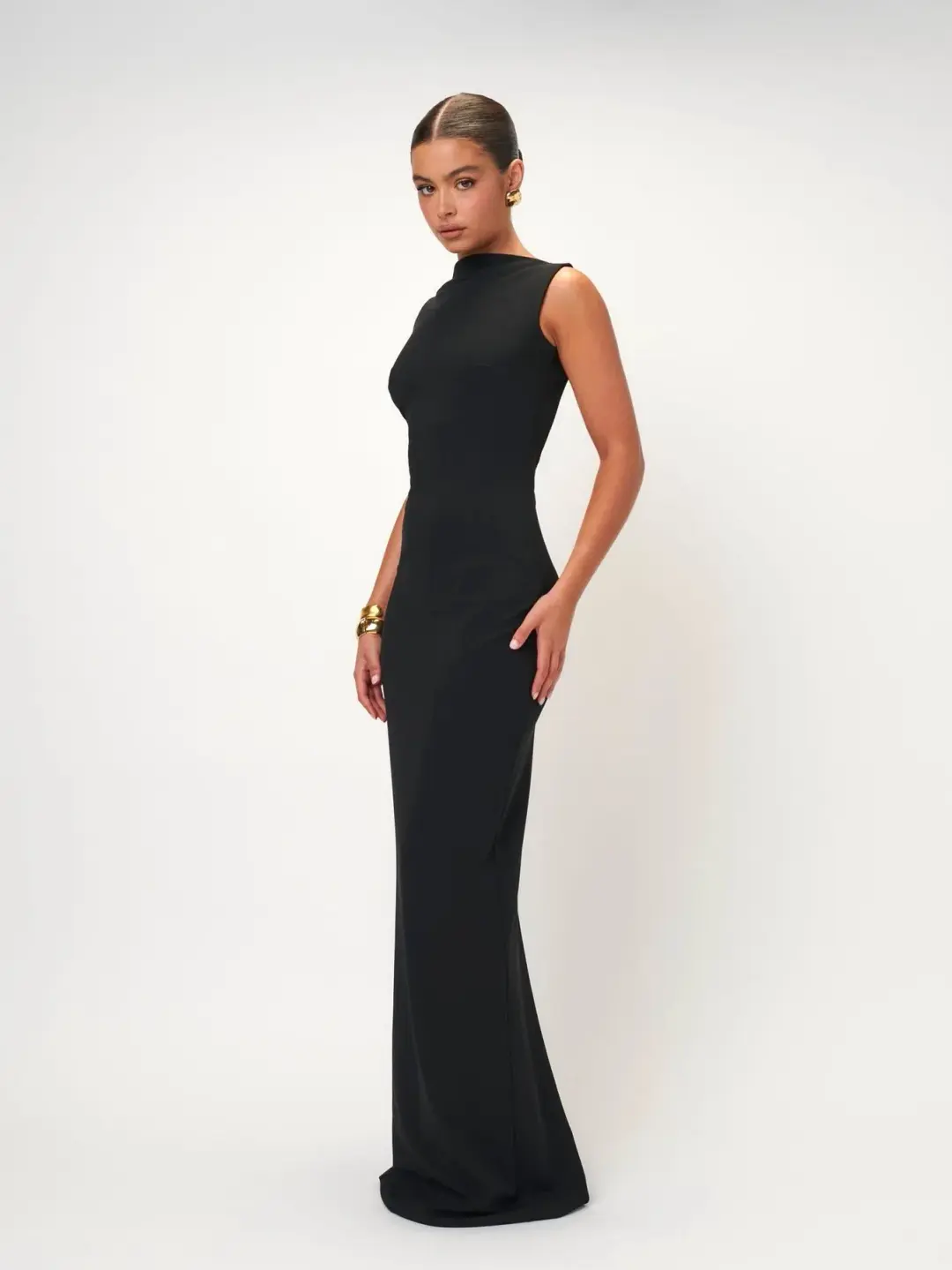 Effie Kats Verona Gown Black Size S / AU 8 for rent on The Volte - main image