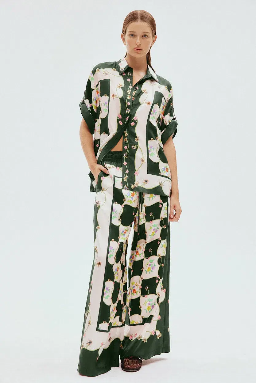 Alémais Venus Shirt & Pants Set Print Size 14 for rent on The Volte - main image