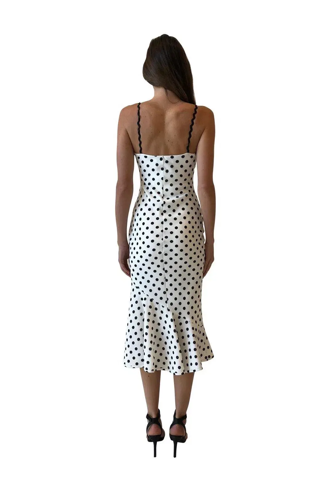 By Johnny Polka Slip Dress Print Size 6 - Image 3