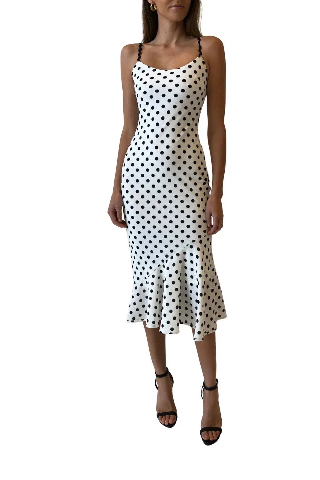 By Johnny Polka Slip Dress Print Size 6 - Image 2