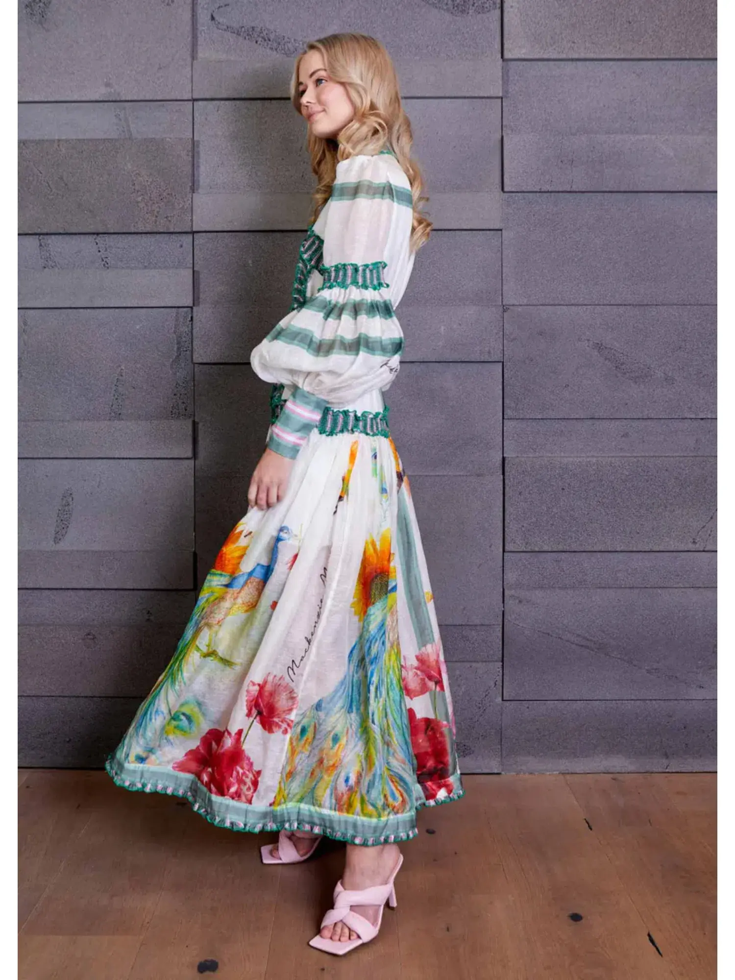 Mackenzie Mode Arabian Nights Maxi Dress in Print Size AU 6 - Image 2