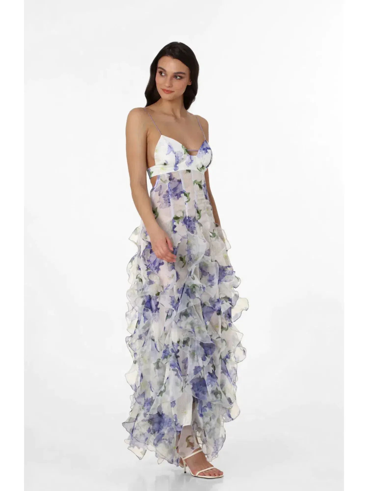 Menti Santorini Iris Gown in Floral Size S / AU 8 - Image 1