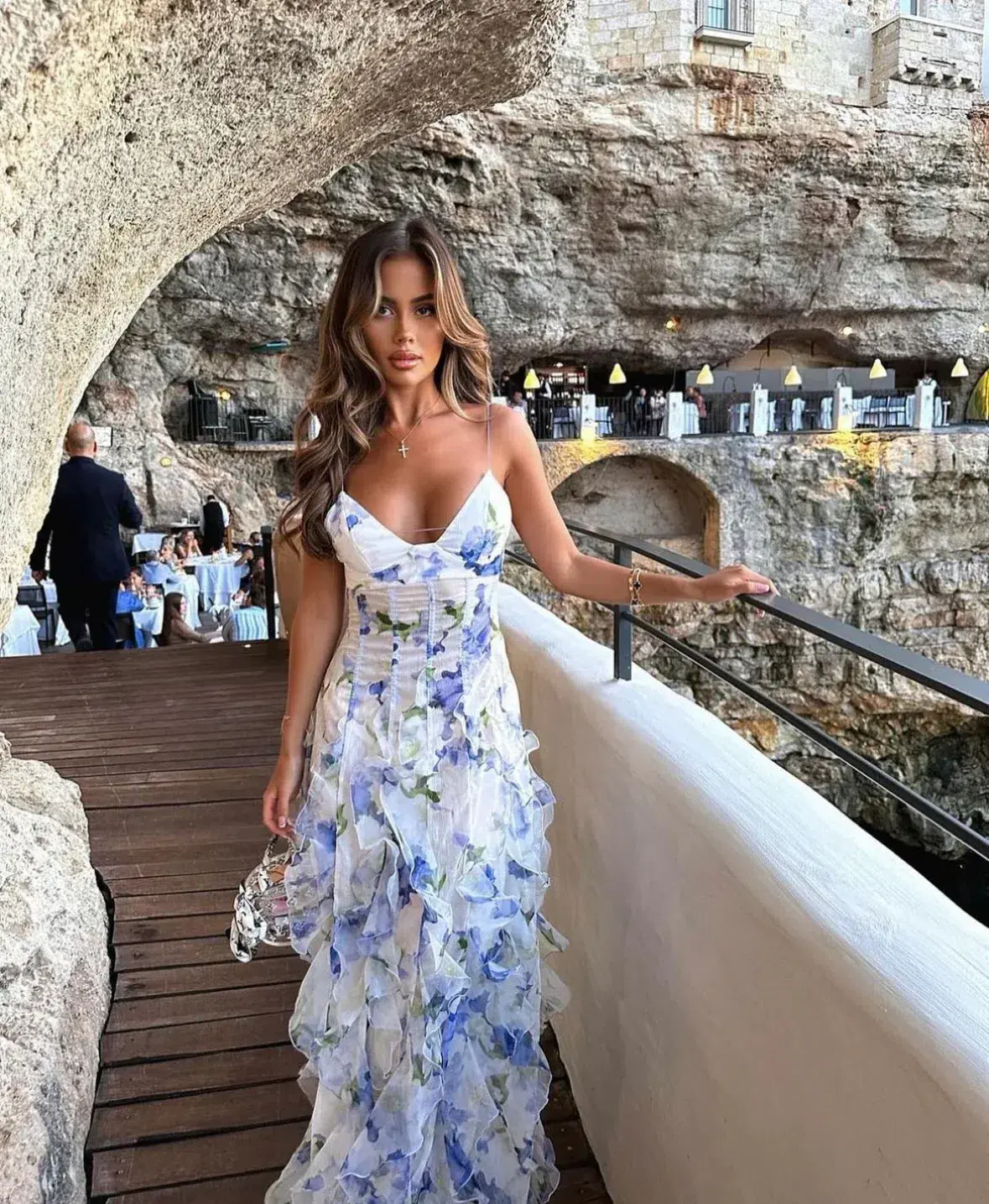 Menti Santorini Iris Gown in Floral Size S / AU 8 - Image 4