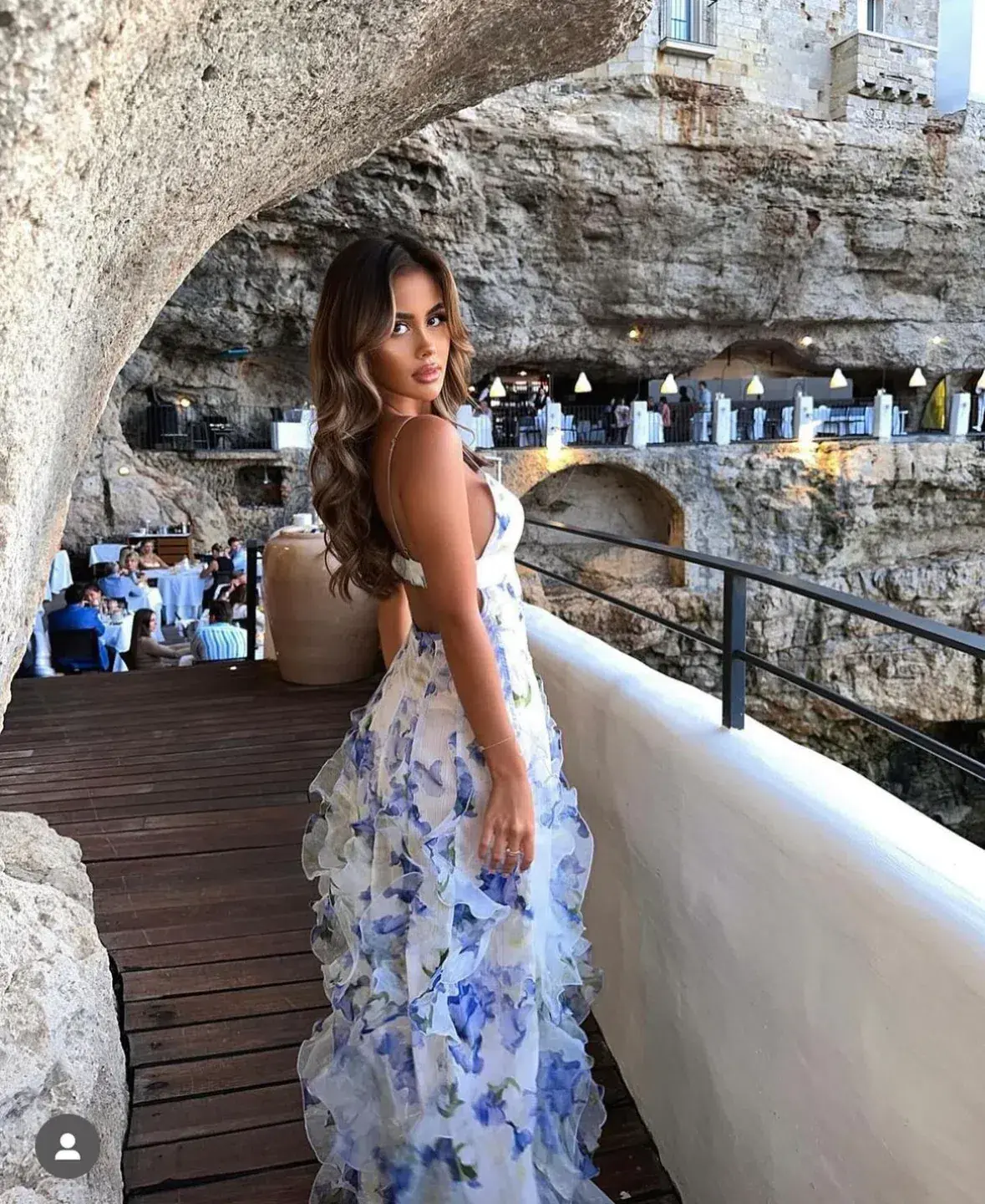 Menti Santorini Iris Gown in Floral Size S / AU 8 - Image 8