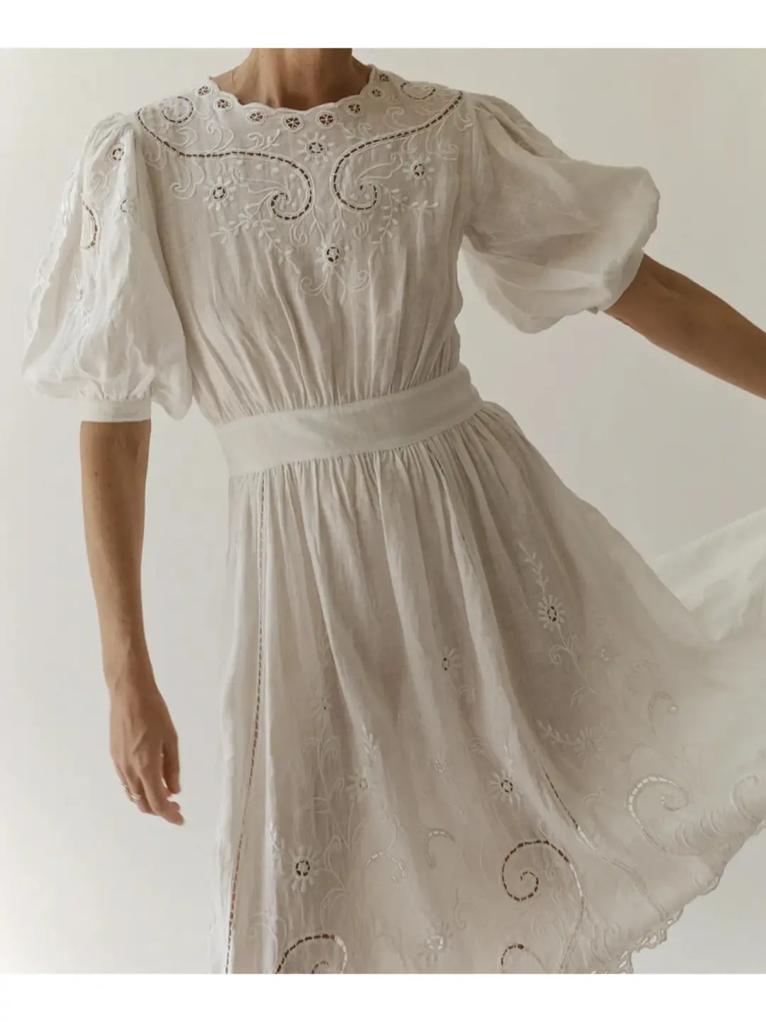 All That Remains Ines Dress in White Size AU 8  for rent on The Volte - main image