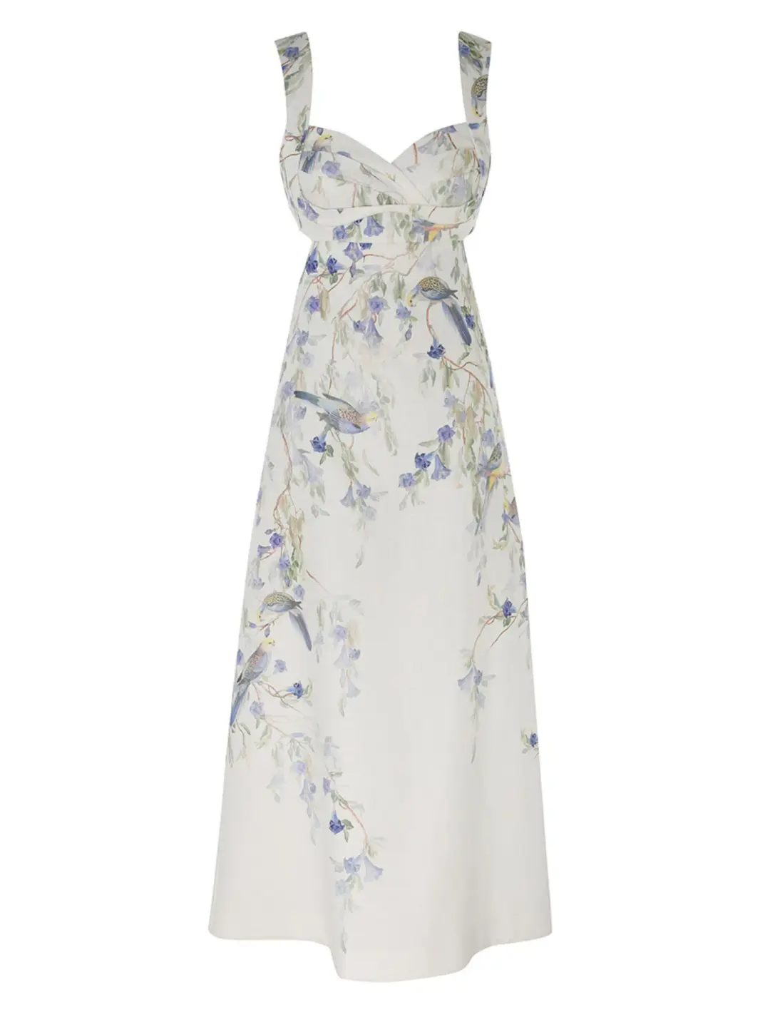 Zimmermann Natura Midi Dress in Blue Bird Size 1 / AU 10 for rent on The Volte - main image