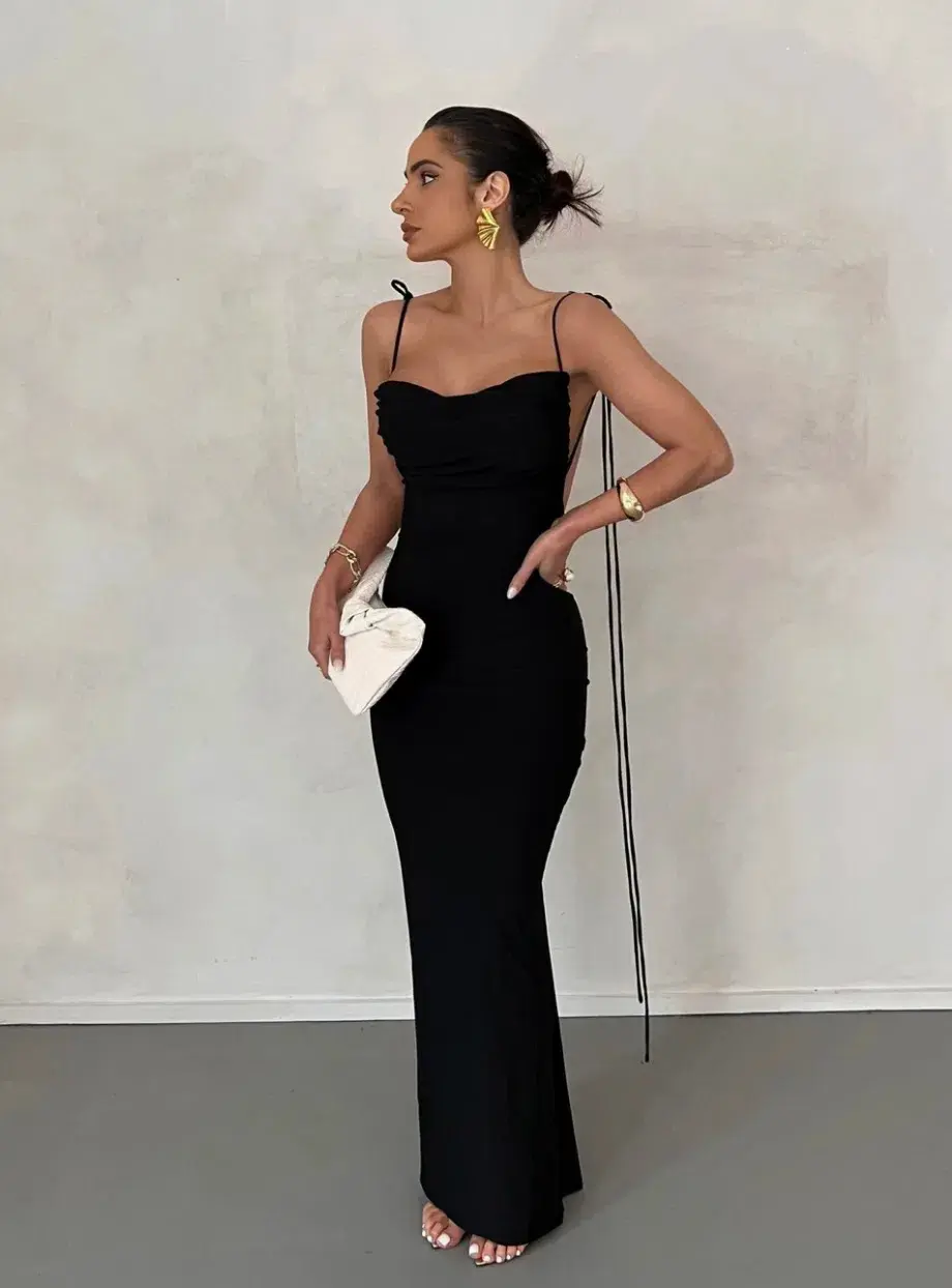 Melani the Label Jiani Gown Black Size AU 8 - Image 4