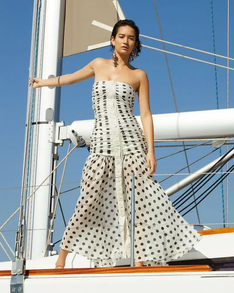 Zimmermann Corsage Ruche Dress Print Size 0/Au 6 - Image 1