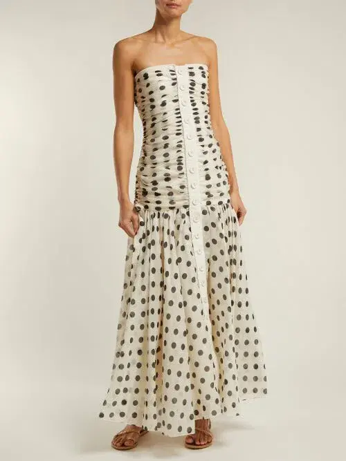 Zimmermann Corsage Ruche Dress Print Size 0/Au 6 - Image 3