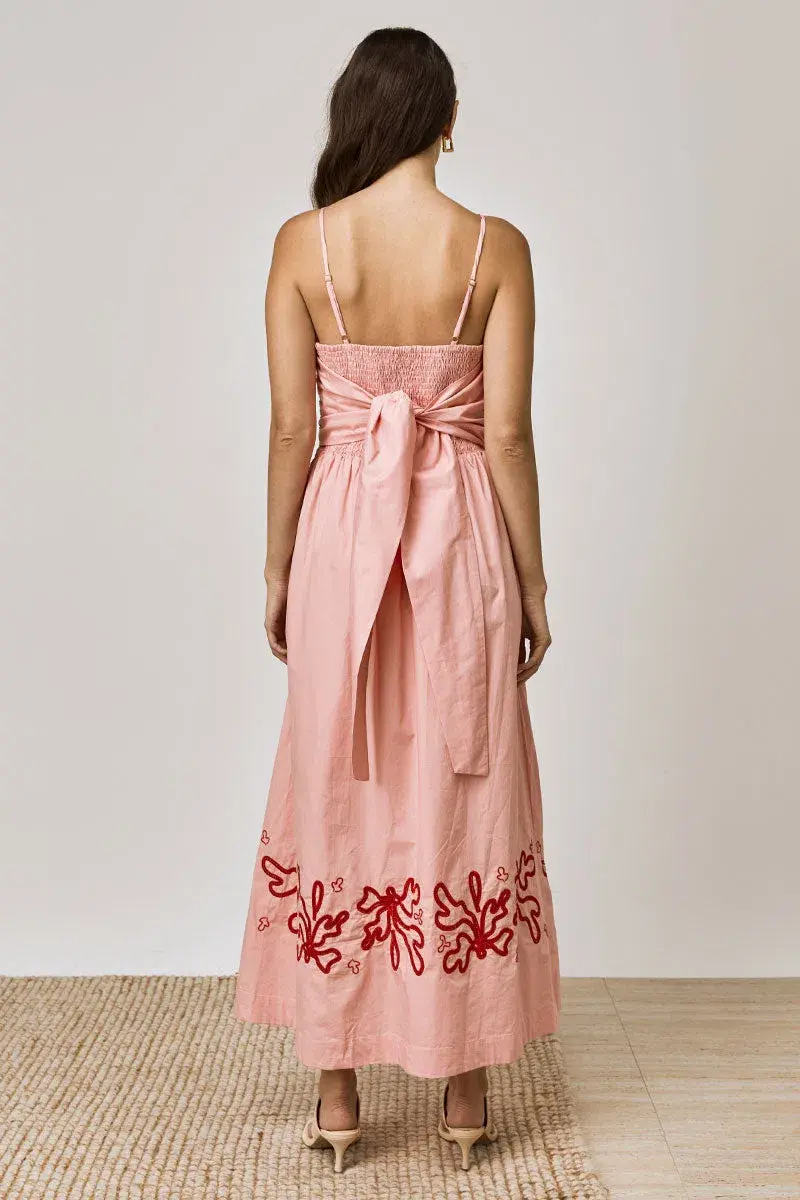 Mon Renn Mystique Midi Dress Strawberry Swirl Size 8 - Image 4