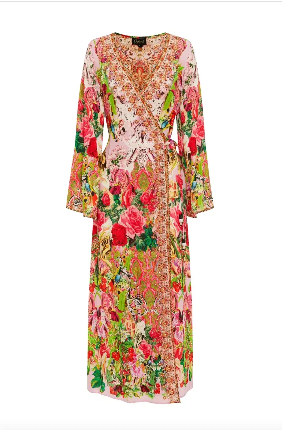 Camilla Czarina Every Flower Blossoms Wrap Dress Floral Size 8 - Image 4