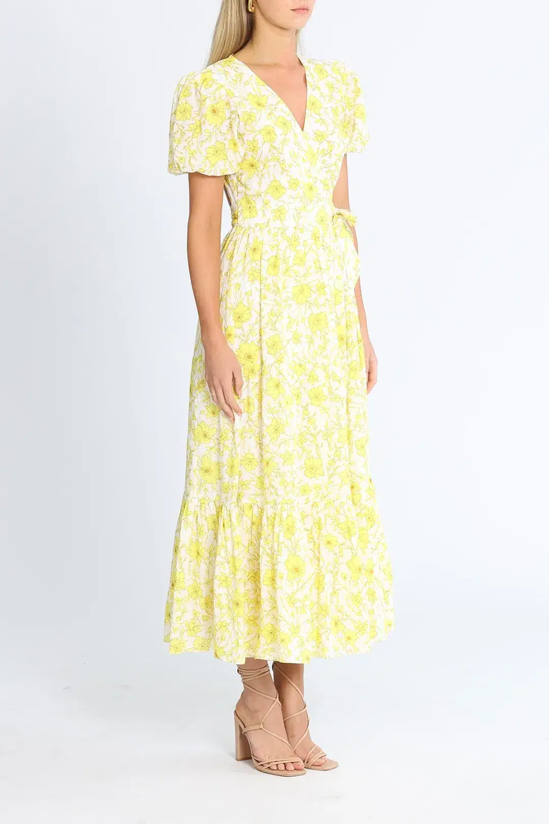 Talulah Jasmine Midi Dress in Yellow Size 8 - Image 2