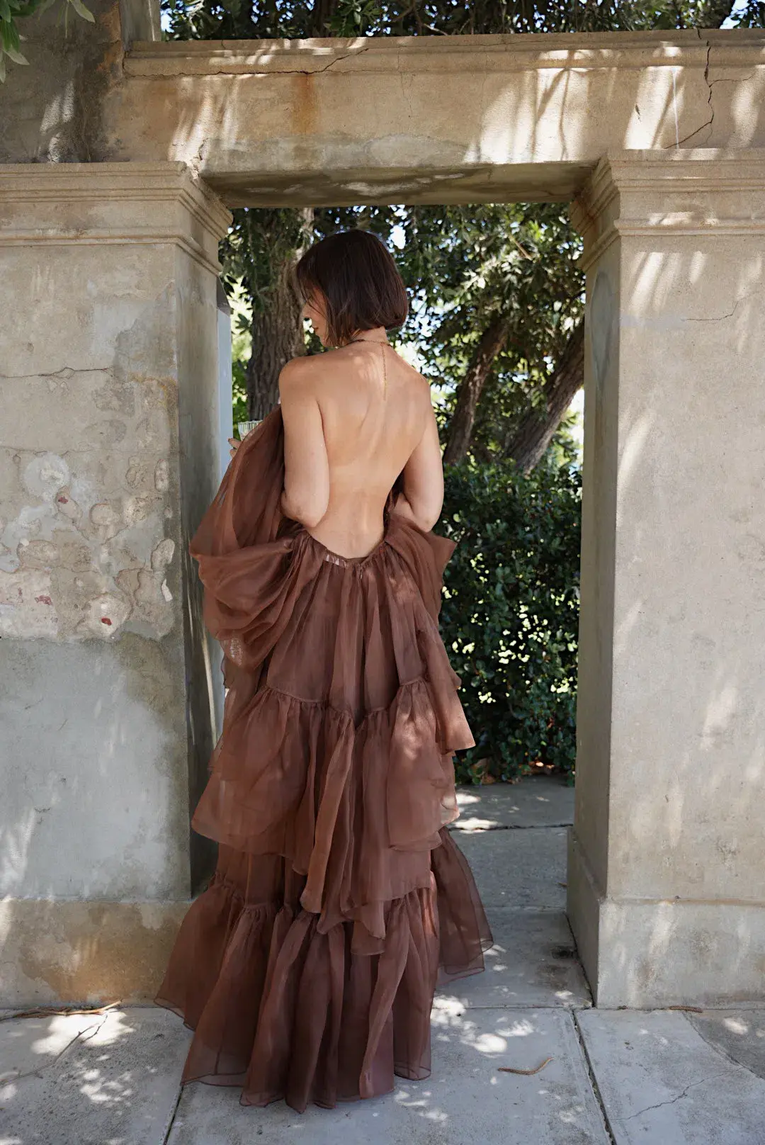 Zimmermann Natura Billow Top & Skirt Set Brown Size 0 / AU 8  - Image 6
