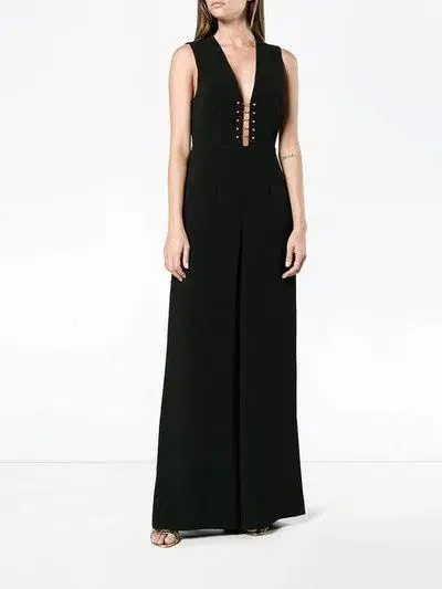 Zimmermann Baton Jumpsuit Black Size 10 - Image 2