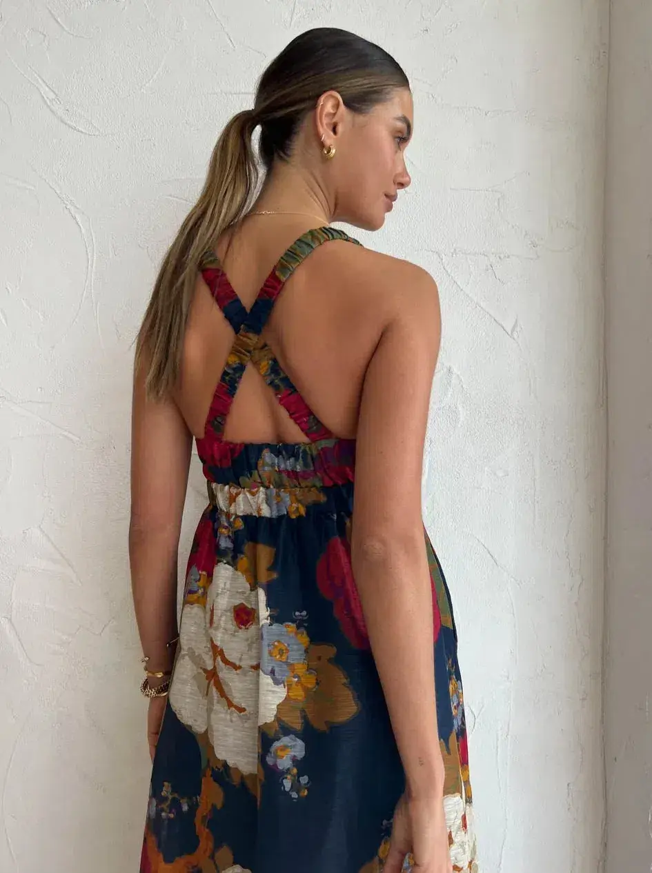 Sir The Label Bonita V Neck Gown Garcia Floral Print Size 1 / 8 AU - Image 3