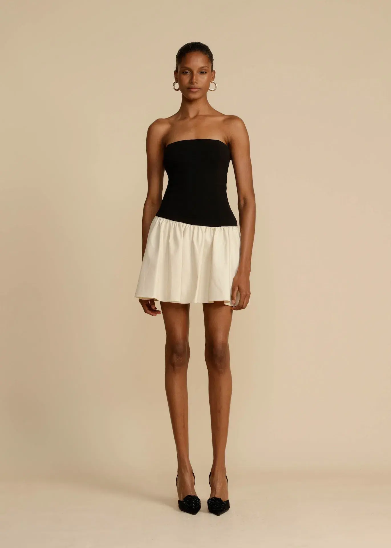 Arcina Ori Celine Mini Dress Black/White Size 6 - Image 1