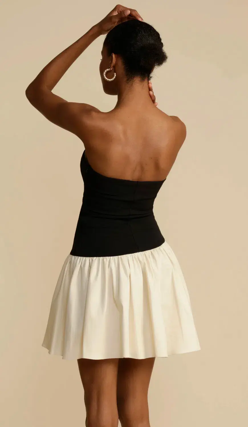 Arcina Ori Celine Mini Dress Black/White Size 6 - Image 3