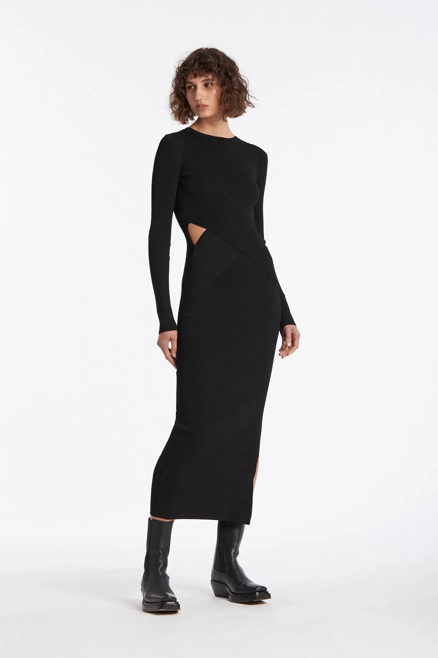 Sir The Label Celina Midi Dress Black Size 2 / AU 10 / M - Image 1